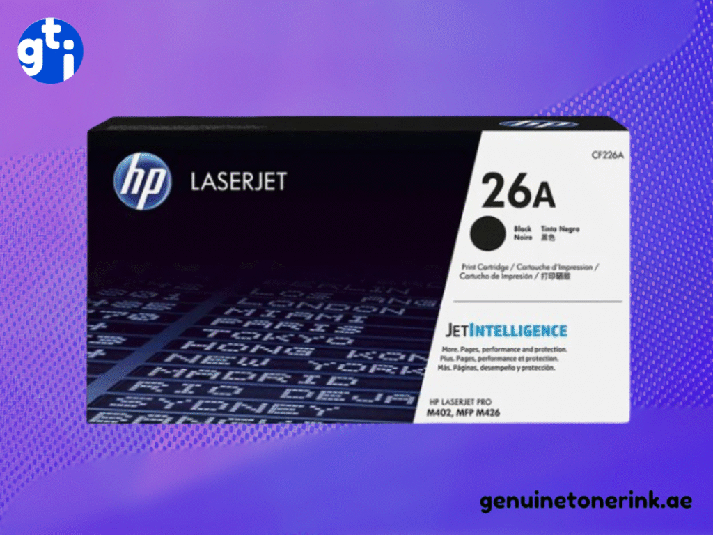 HP 26A Black Toner Cartridge CF226A Original HP LaserJet Pro M402 MFP M426 UAE