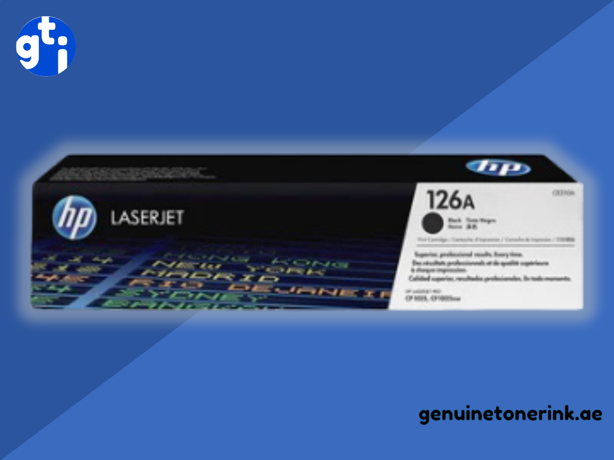 Original HP 126A Black Toner Cartridge CE310A for HP LaserJet UAE — Genuine HP 126A CE310A