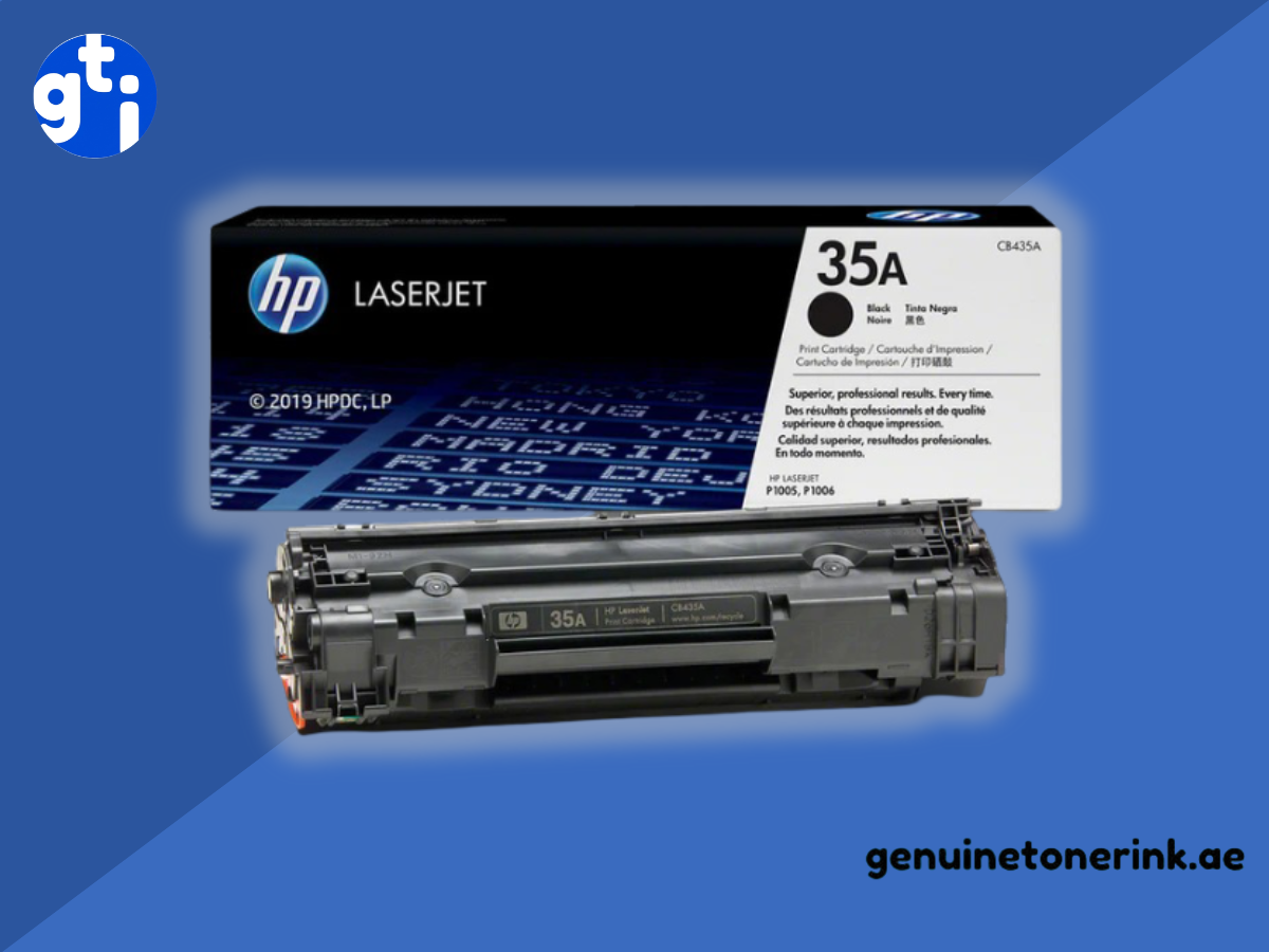 Original HP 35A Black Toner Cartridge CB435A for HP LaserJet P1005 and P1006 UAE