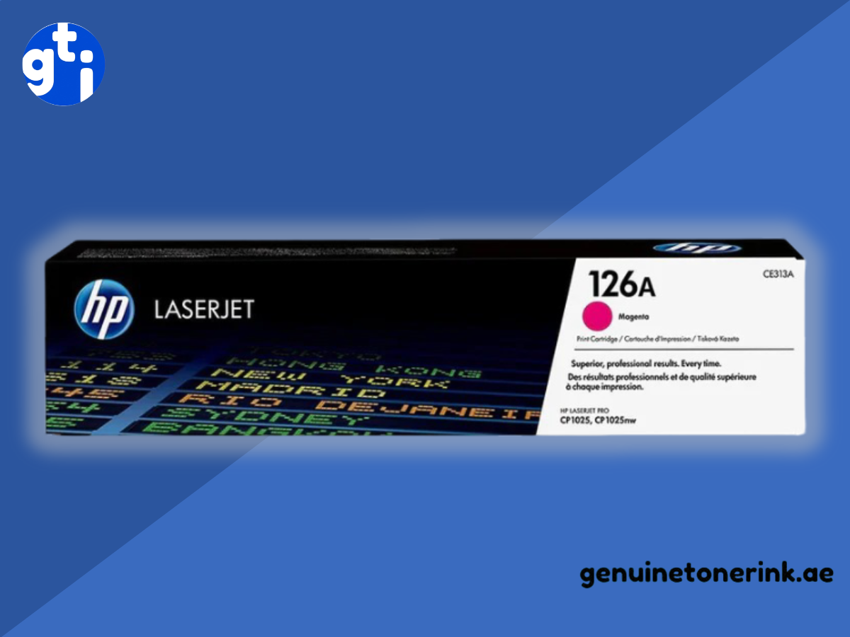 HP 126A Magenta Toner Cartridge CE313A for smooth and vibrant color printing