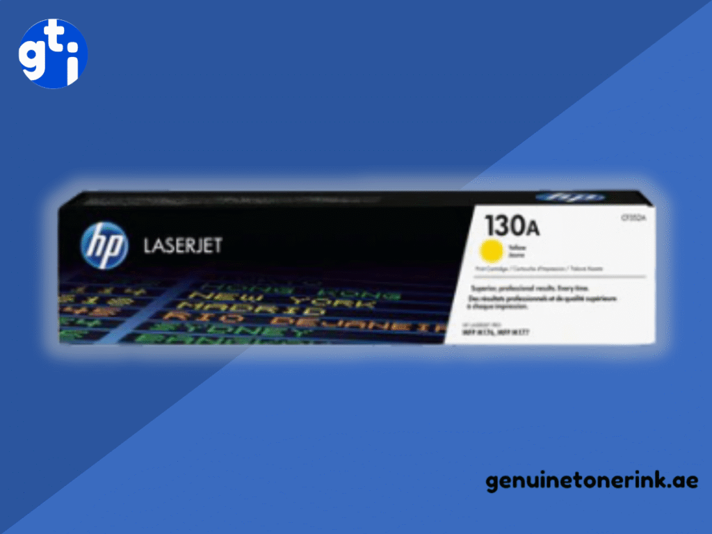 HP 130A Yellow Toner CF352A for bright and consistent color printing