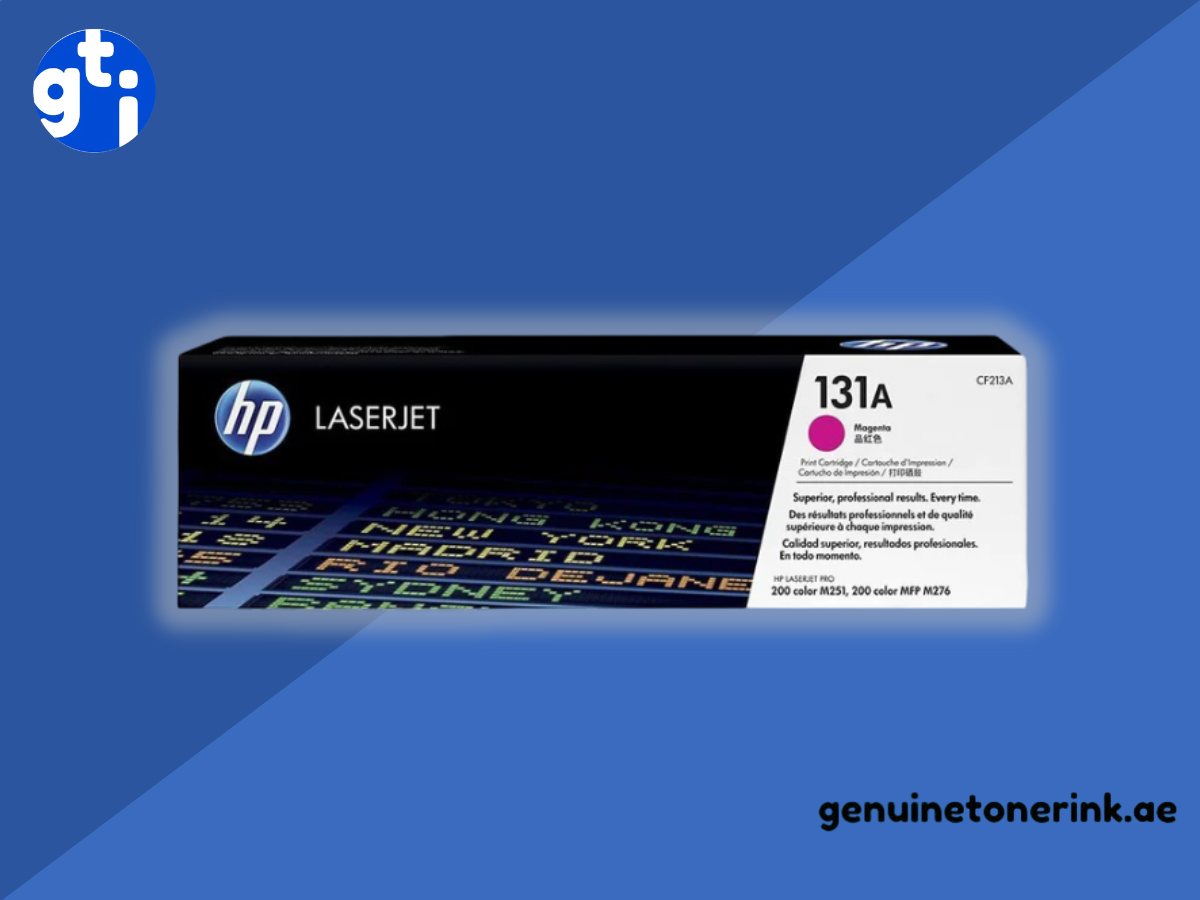 HP 131A Magenta Toner Cartridge CF213A - Genuine HP Toner Supplier & Distributor Dubai UAE