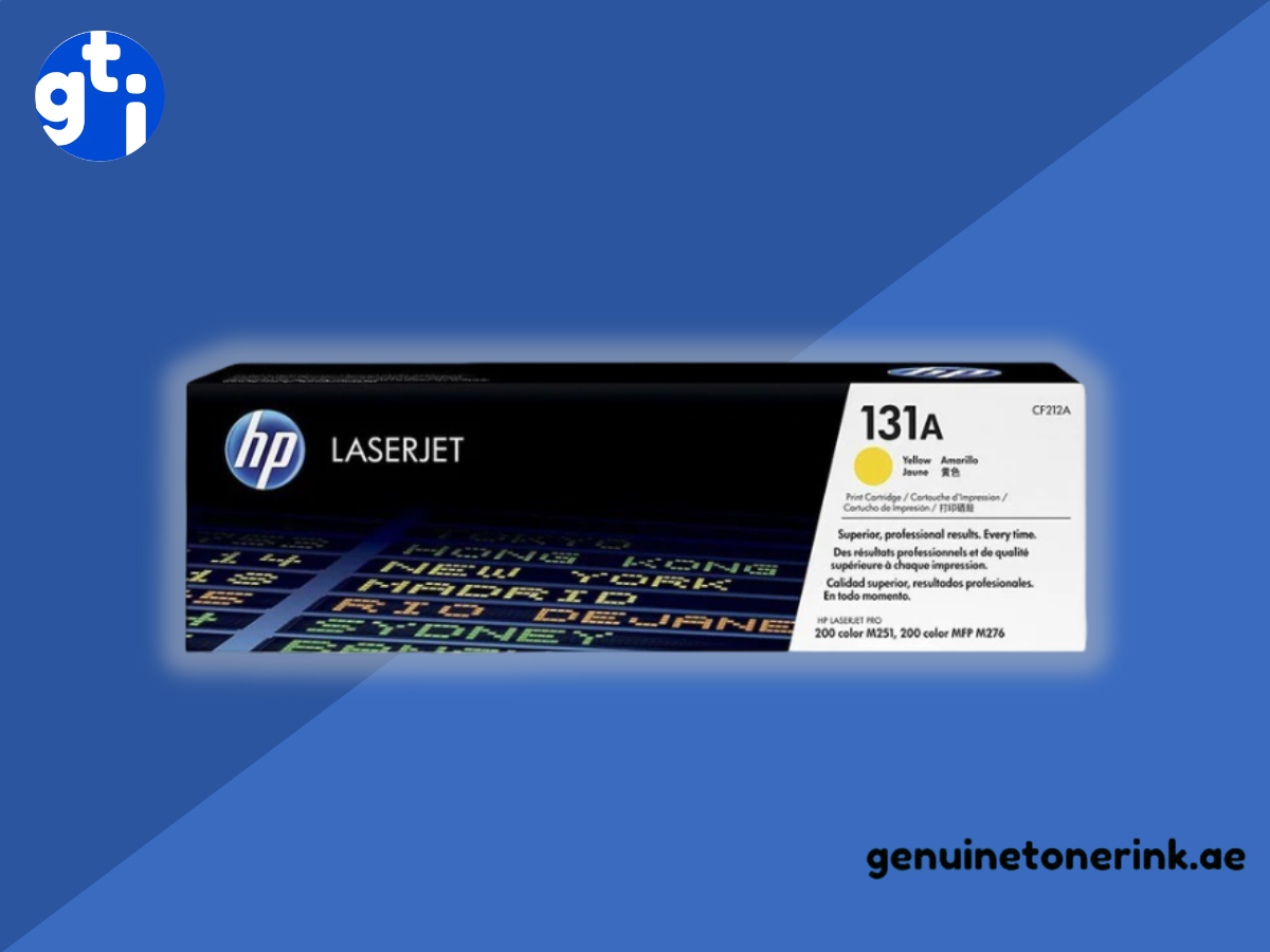 HP 131A Yellow Toner Cartridge CF212A - Genuine HP LaserJet Toner UAE