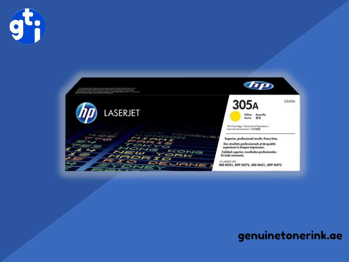 Genuine HP 305A Yellow CE412A toner cartridge for HP LaserJet Pro 300/400 color M351, M451, M475 printers