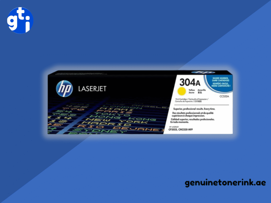 HP 304A yellow toner cartridge CC532A for vibrant business printing