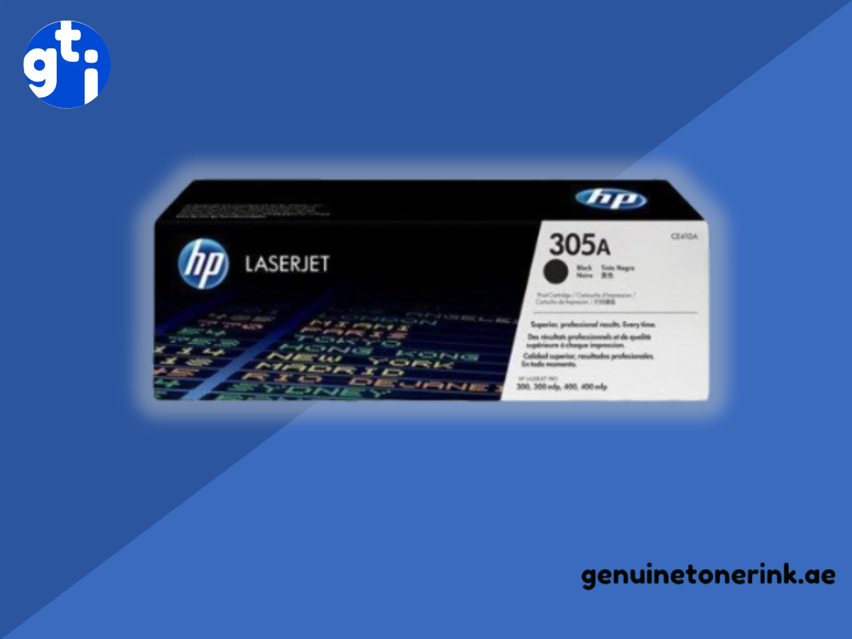 HP 305A black toner cartridge CE410A for professional LaserJet printing