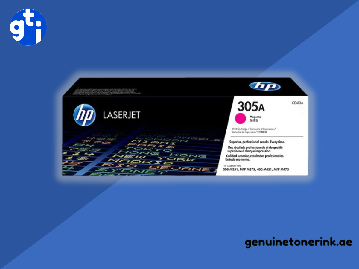 HP 305A yellow toner cartridge CE412A for vibrant HP LaserJet color printing