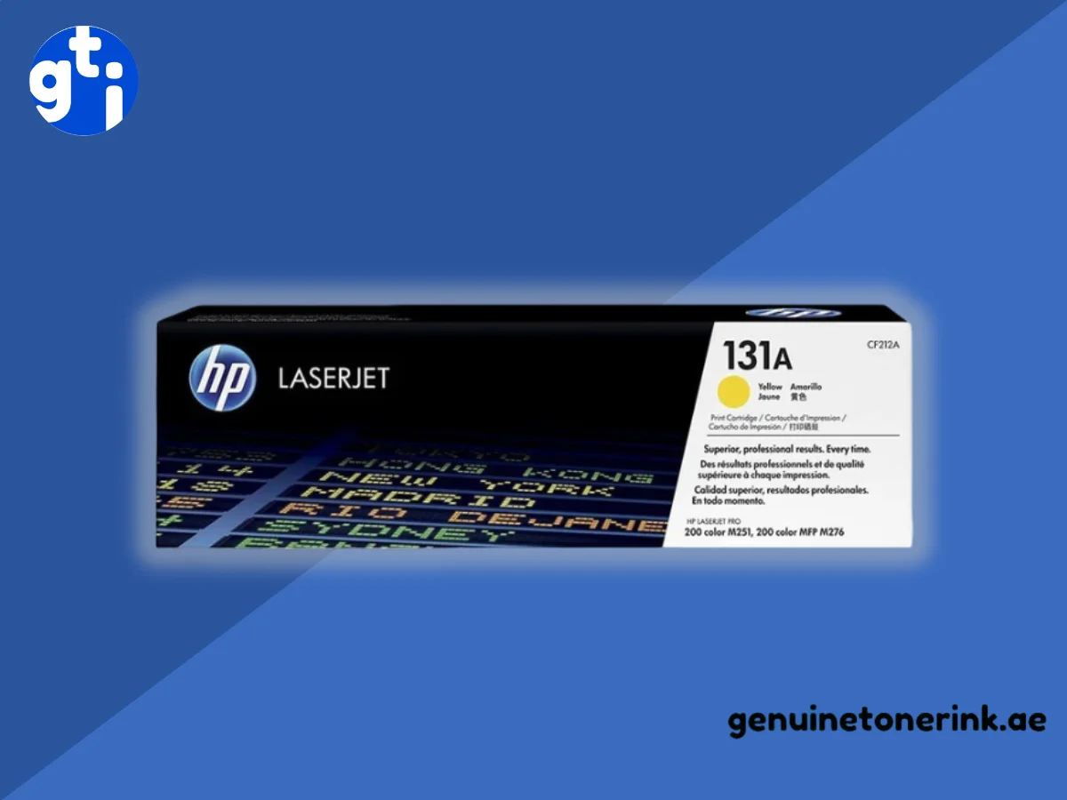 HP 131A Yellow Toner Cartridge CF212A - Genuine HP LaserJet Toner UAE